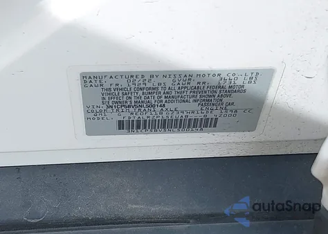 2022 Nissan Kicks S Xtronic Cvt z USA, uszkodzony, nr VIN 3N1CP5BV5NL500148